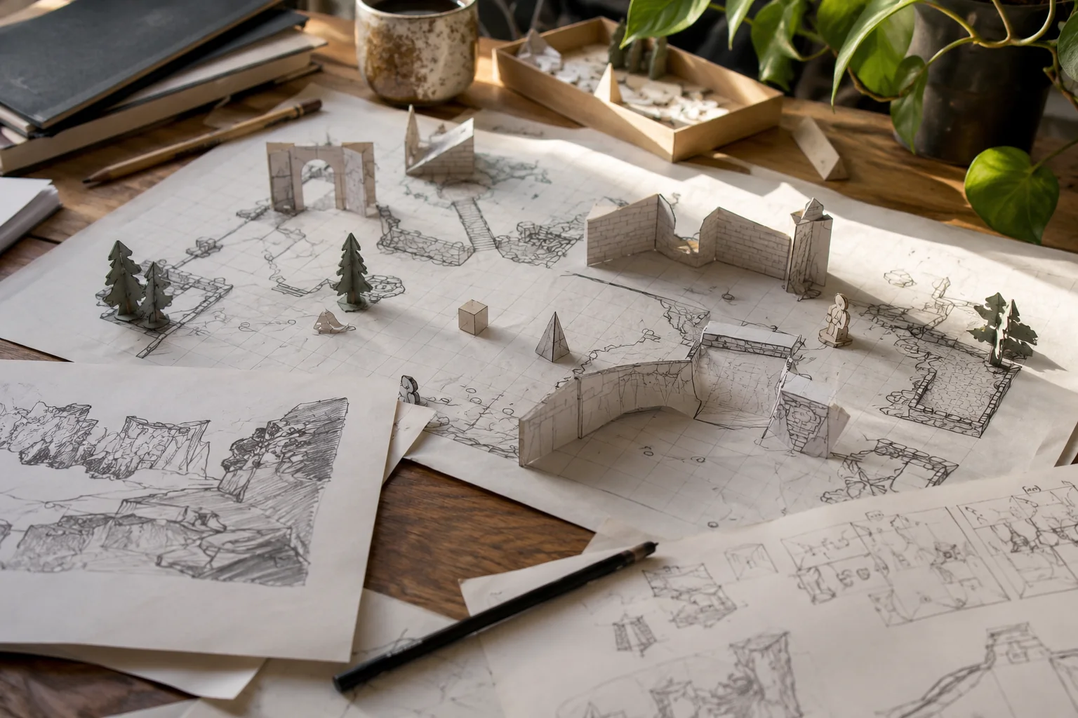 Papierowy prototyp poziomu